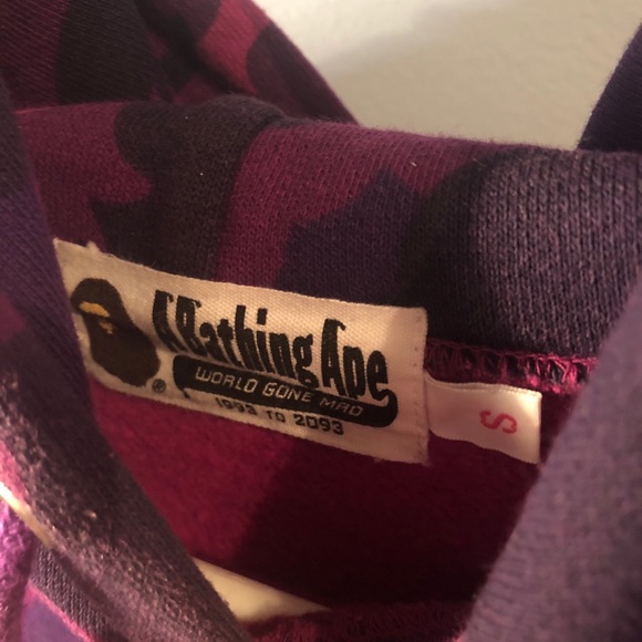 Bape Purple Camo Hoodie - Picture 4 of 5